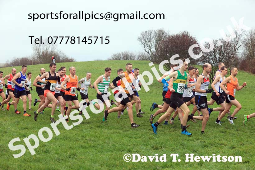 Senior mens 2023 North Eastern Cross Country Champs., Temple Park, South Shields. Photo: David T. Hewitson/Sports for All Pics